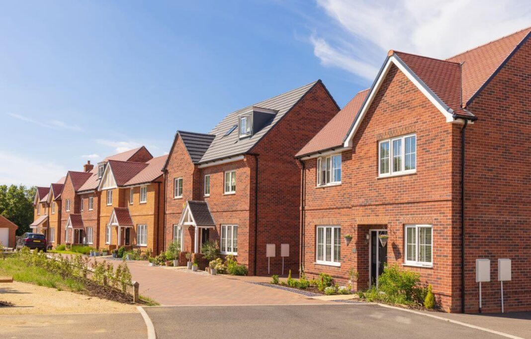 new build housing estate