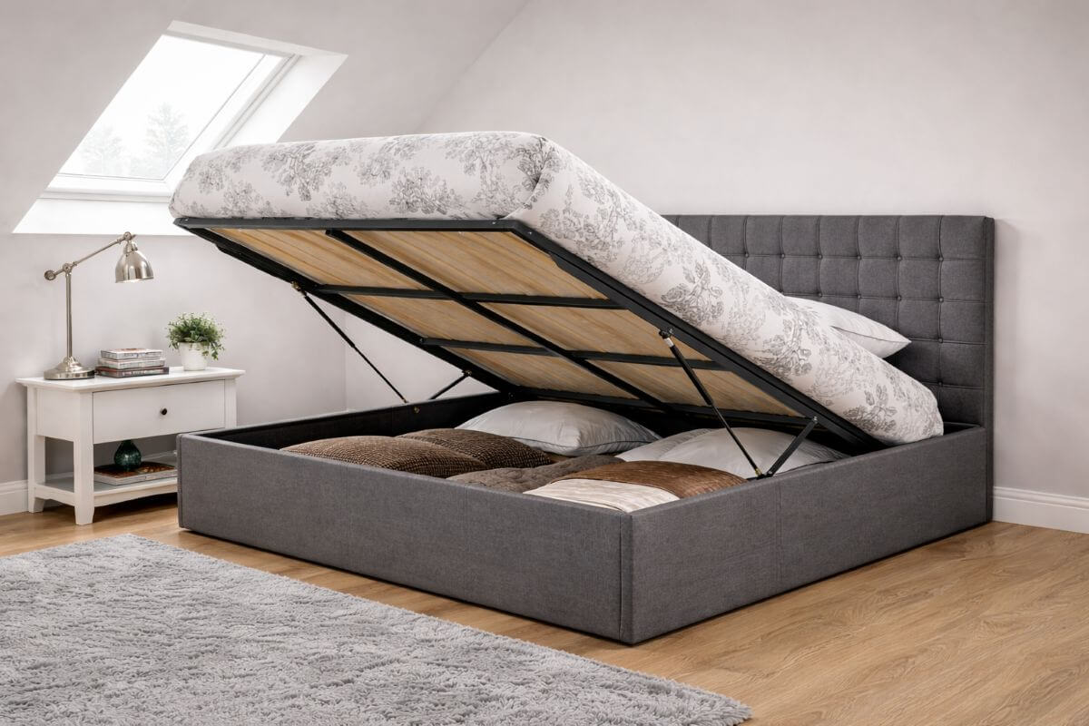 Is an Ottoman Bed Worth It? Storage Solutions for Modern Bedroom Design ottoman bed in loft bedroom